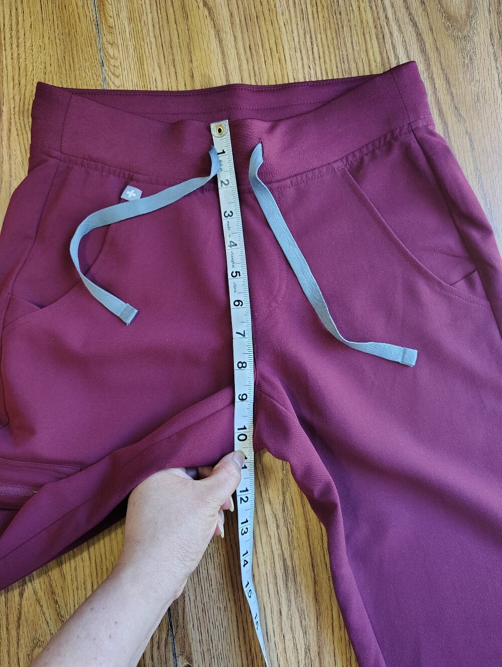 Figs Zamora Scrub Jogger Pants Professional Women's High Waist Burgundy sz XXS. - Picture 12 of 16